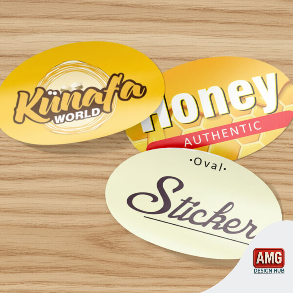 Oval Sticker